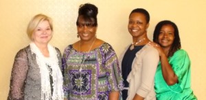 From left: Becky Hartman, Brenda Smith, Latonia Simmons, and Africa Porter